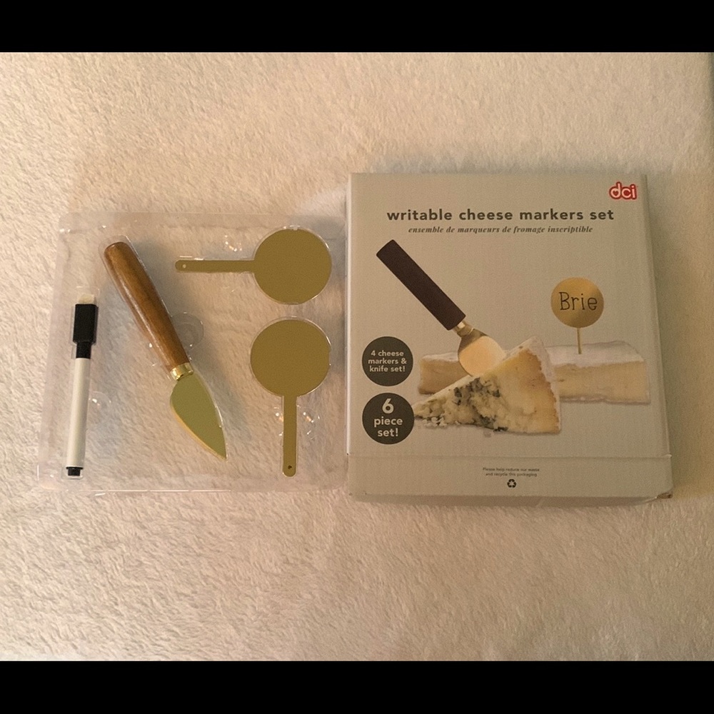New never used cheese marker set.